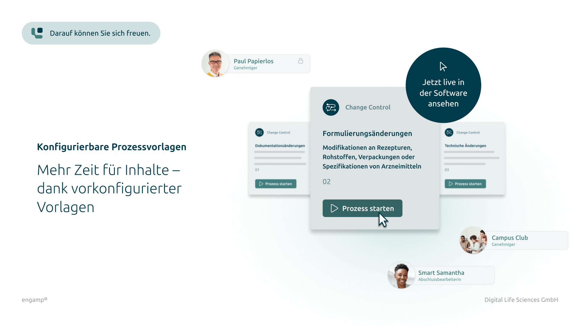 Konfigurierbare Prozessvorlagen