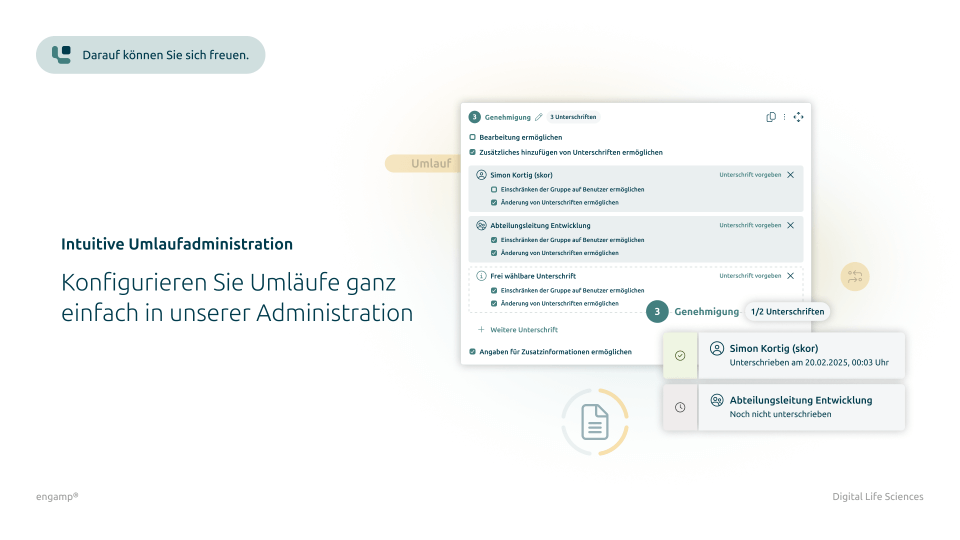 Intuitive Umlaufadministration