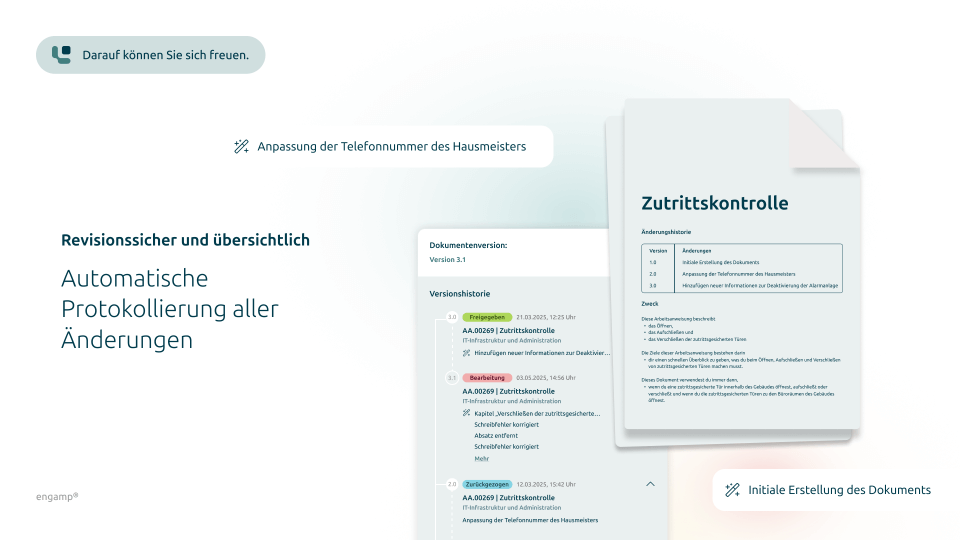 Revisionssicher und übersichtlich
