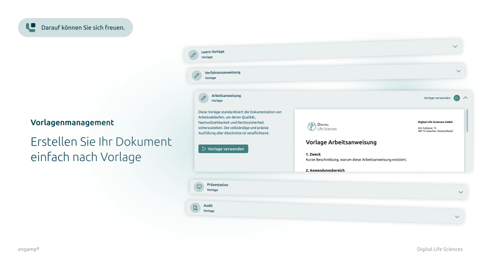 Vorlagenmanagement